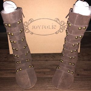 Joyfolie military boots size 5 NEW